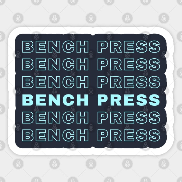Bench Press Repetitive Sticker by High Altitude